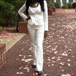 NY&Co Ivory Pants Suit